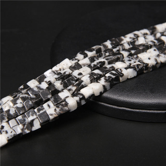 Natural Stone Square Jades Crystal Spacer Beads