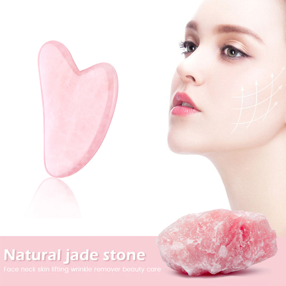 Natural Jade Gua Sha Stone Board Massage Rose