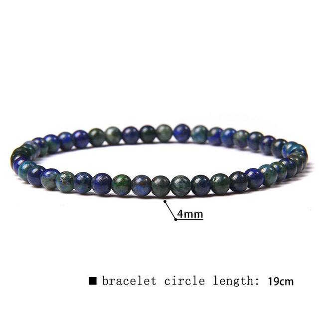 Green Blue Mini Beads Bracelet Cat Eye Jades