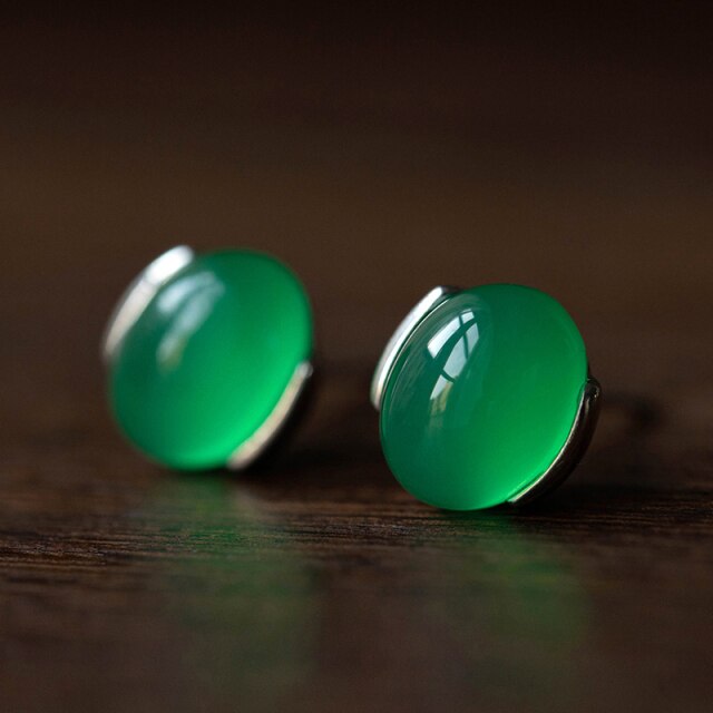 Emerald Green chalcedony Carnelian Gemstone Jewelry