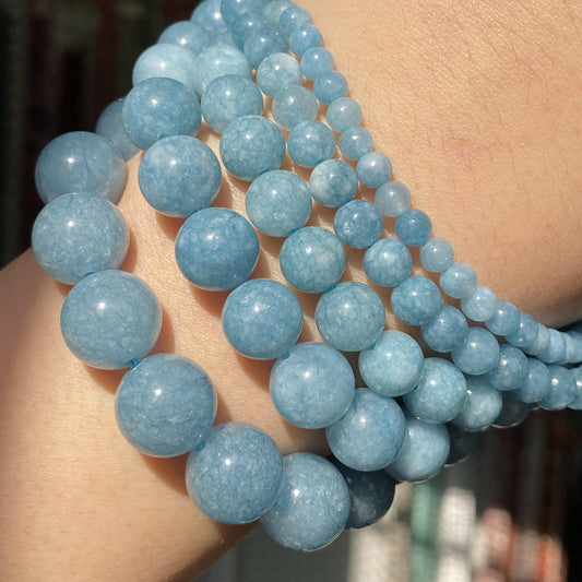 Blue Natural Aquamarines Stone Beads