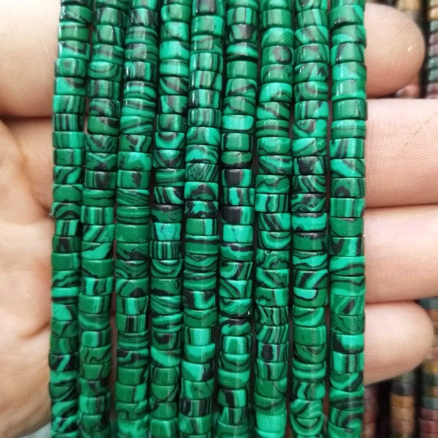 Natural Stone Spacer Rondelle Beads Charm DIY Bracelet
