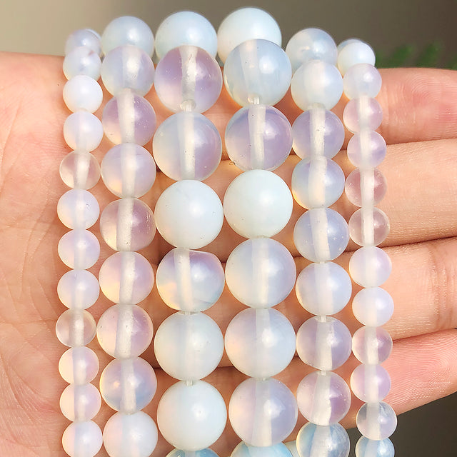 Natural White Stone Beads Howlite Crystal Pearl