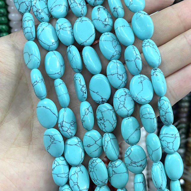 Natural Stone Oval Shape Agates Beads