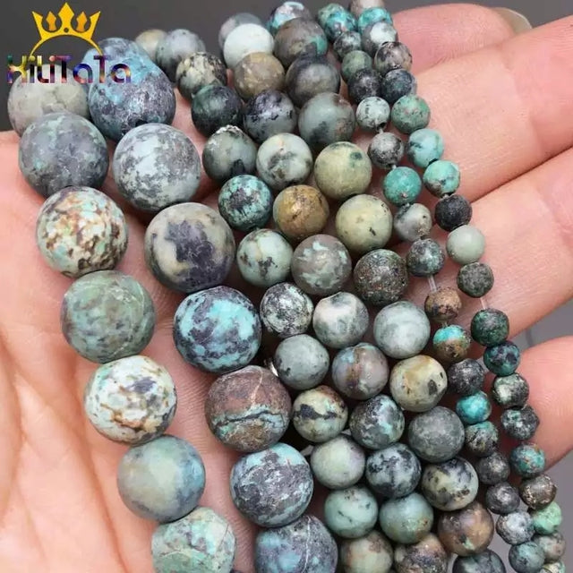 Natural Jades Stone Beads Round Green