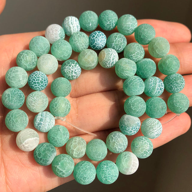 Natural Matte Stone Beads for Jewelry Making