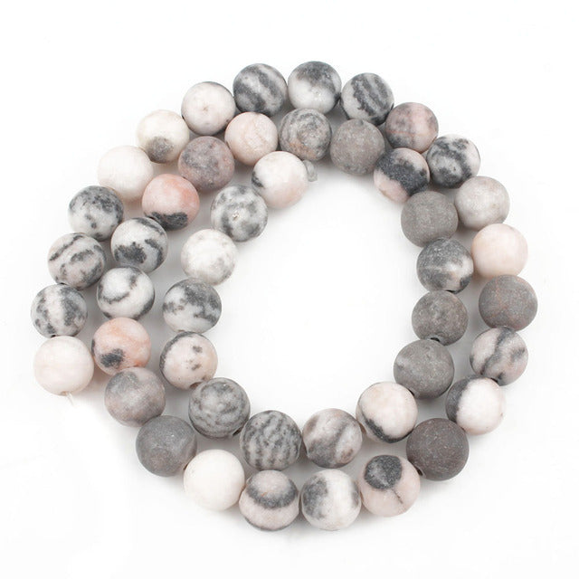 Wholesale Natural Stone Pink Round Beads