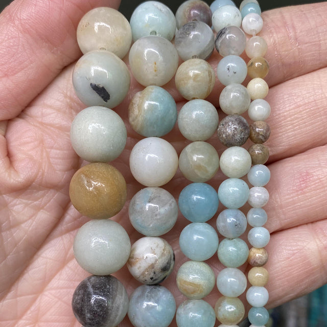 Natural Stone Round Beads for Jewelry