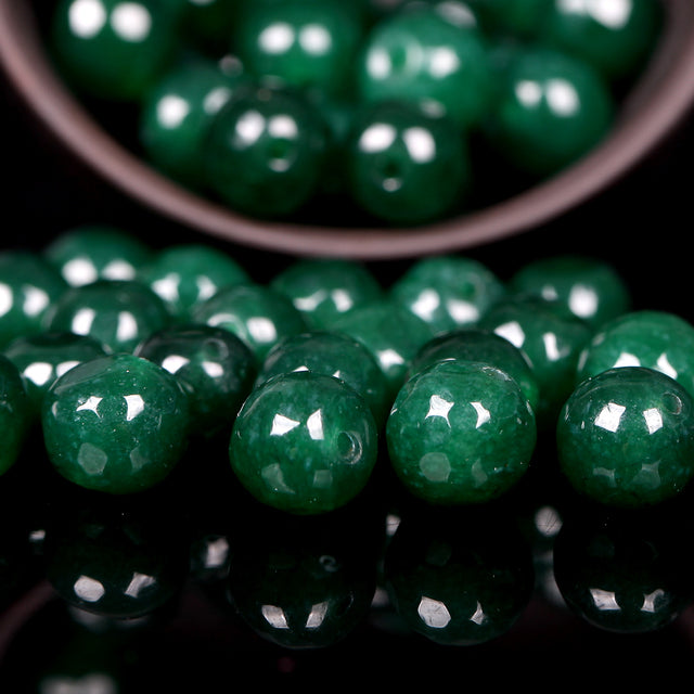 Round Natural Jades Stone Beads