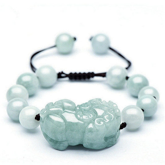 Natural Jade Emerald 10mm Beads Bracelet