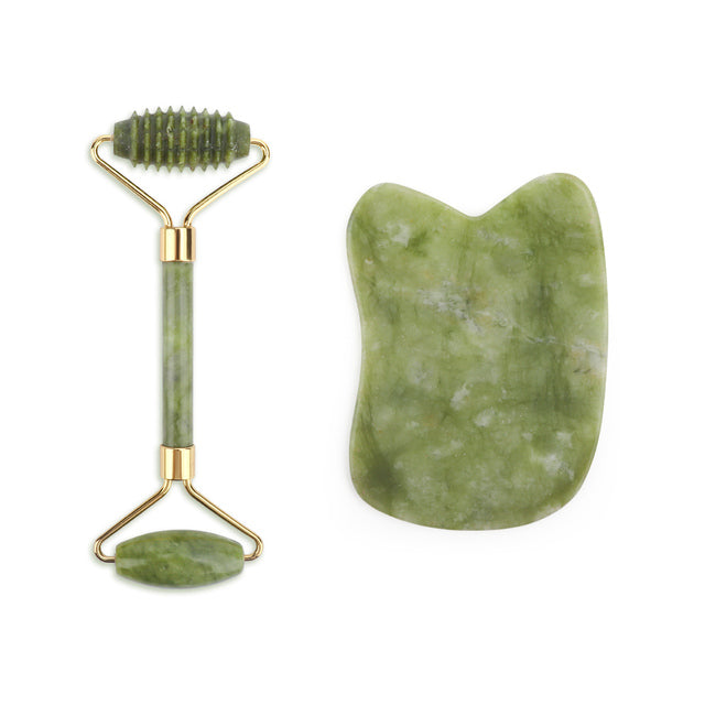 Facial Massager Jade Roller Anti Aging Face Beauty Set