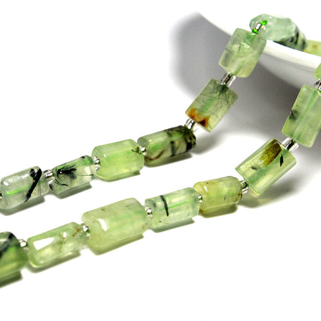 Natural Gem Jades Stone Cylinder Beads