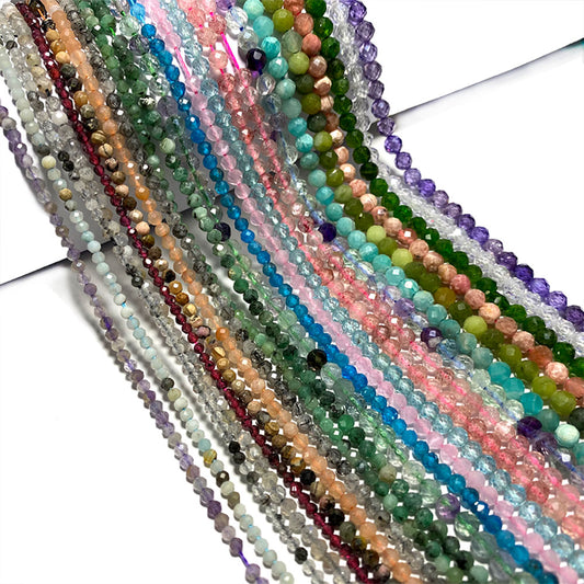 Jades Faceted Spacer Beads For Jewelry Making