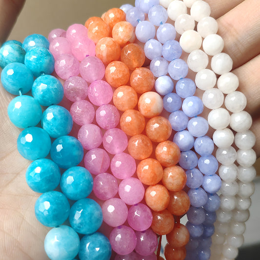 Natural Jades Stone Bead for Jewelry Making DIY Bracelet