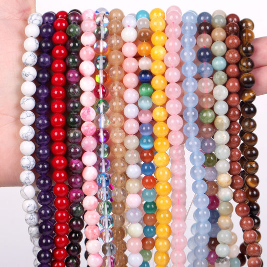 Natural Stone Beads 4-10mm Jewelry Making DIY