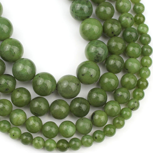 Natural Genuine Stone Beads Green Malachite Round Beads