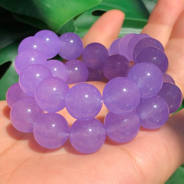 Natural Stone Orange Chalcedony Jades Beads