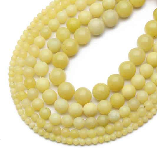 New Arrival Natural Lemon Jade Stone Beads