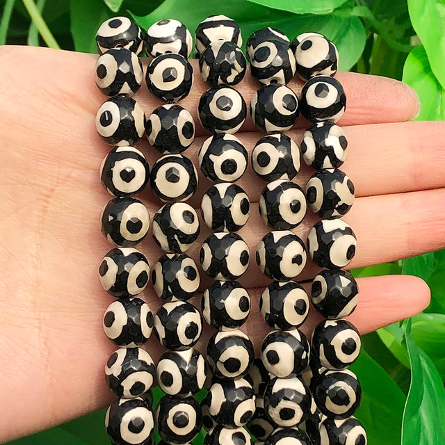 Natural Stone Black Agates Hematite Crysta