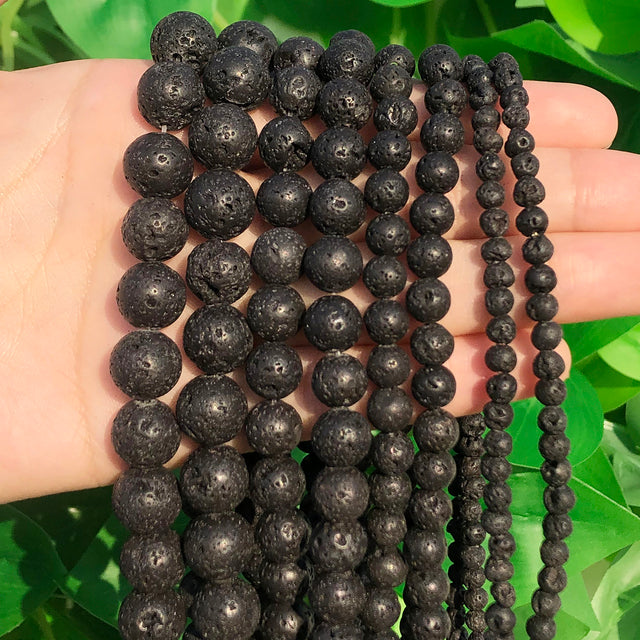 Natural Stone Black Agates Hematite Crysta