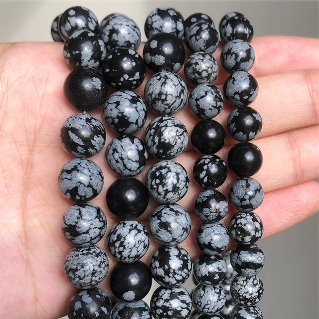 Natural Stone Black Agates Hematite Crysta