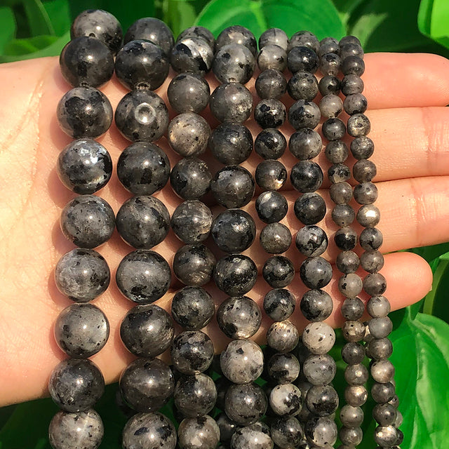 Natural Stone Black Agates Hematite Crysta