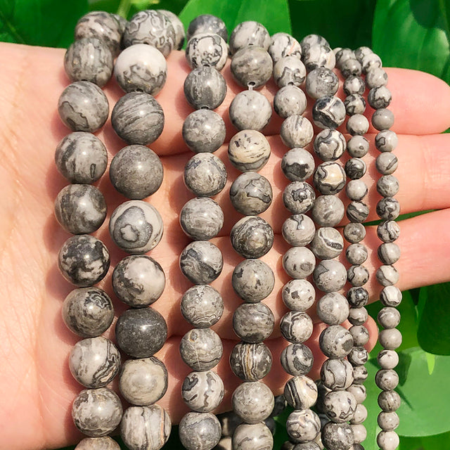 Natural Stone Black Agates Hematite Crysta