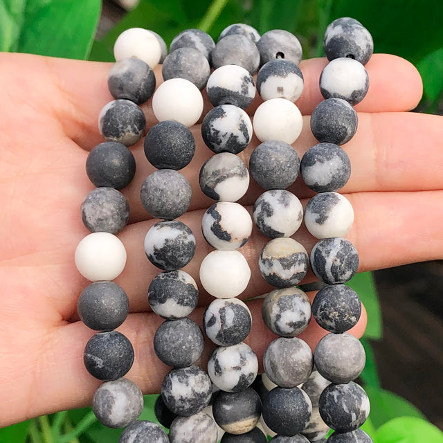 Natural Stone Black Agates Hematite Crysta