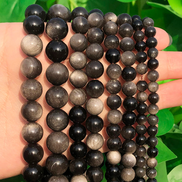 Natural Stone Black Agates Hematite Crysta