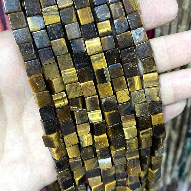 Natural Square Jades Stone Spacer Beads For Jewelry